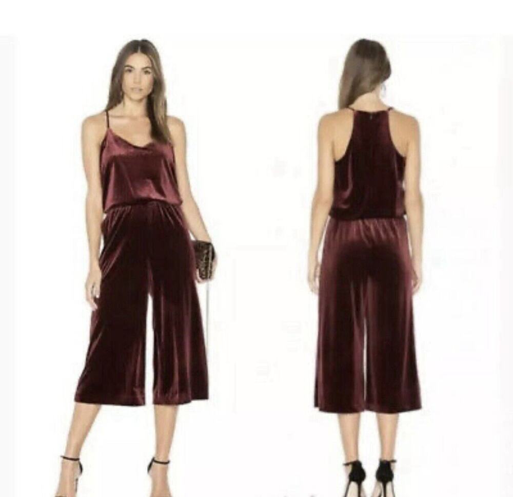 1.State The Nomad Rich Red Velvet Romper Women’s Size Small Christmas Holidays